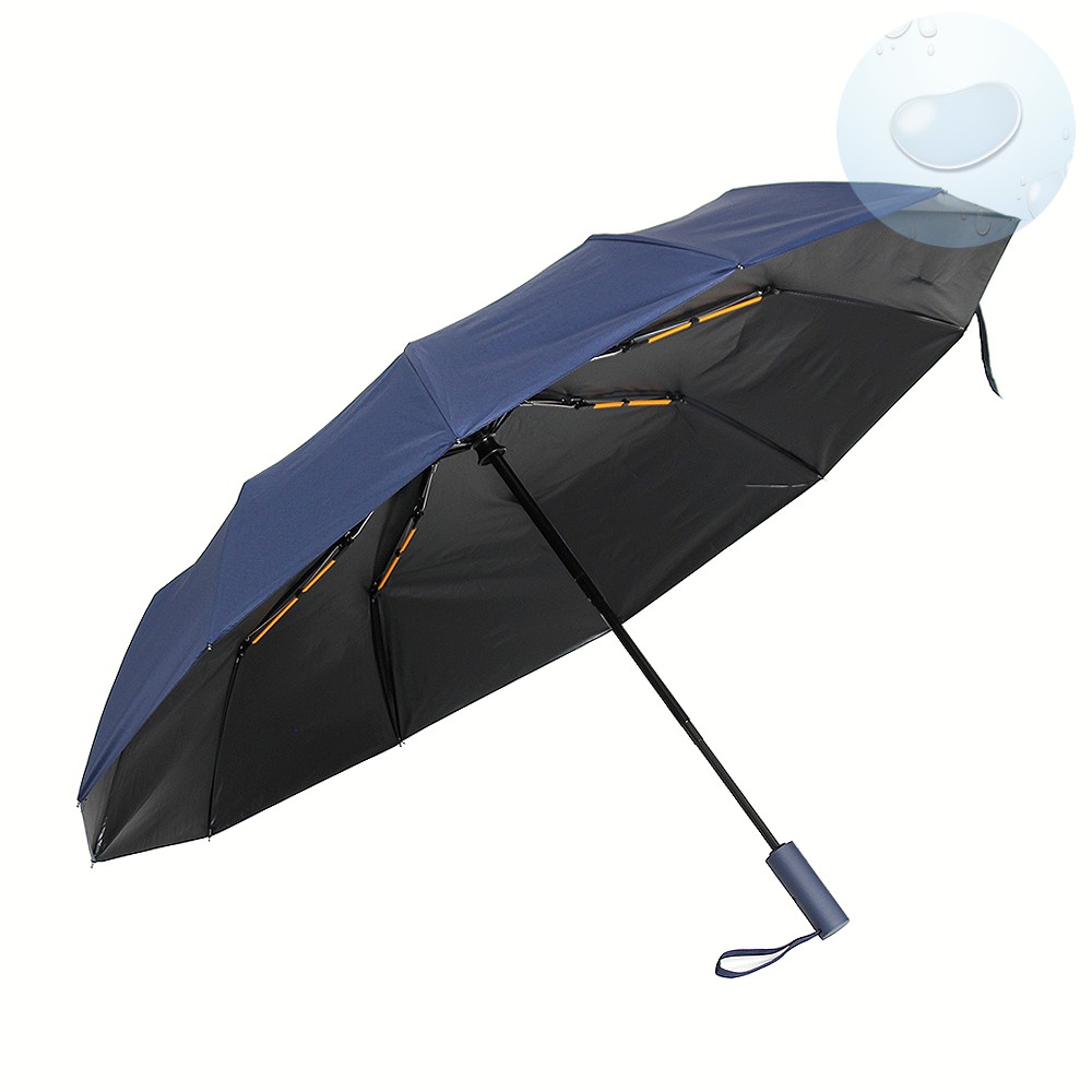 Oce 3단 완전 자동우산 겸 양산 네이비 예쁜 양우산 방수 방풍 우산 접는 암막 우산