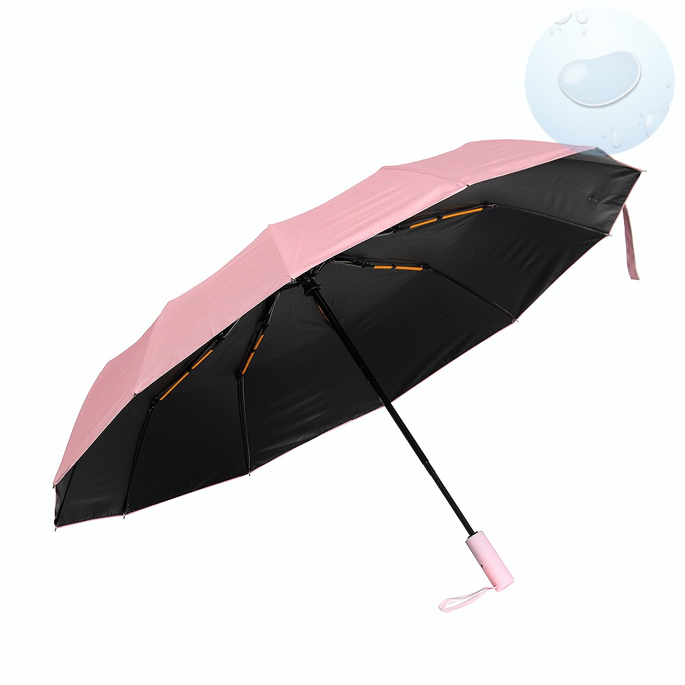Oce 3단 완전 자동우산 겸 양산 핑크 방수 방풍 우산 접이식  가벼운 단우산 썬쉐이드  썬세이드