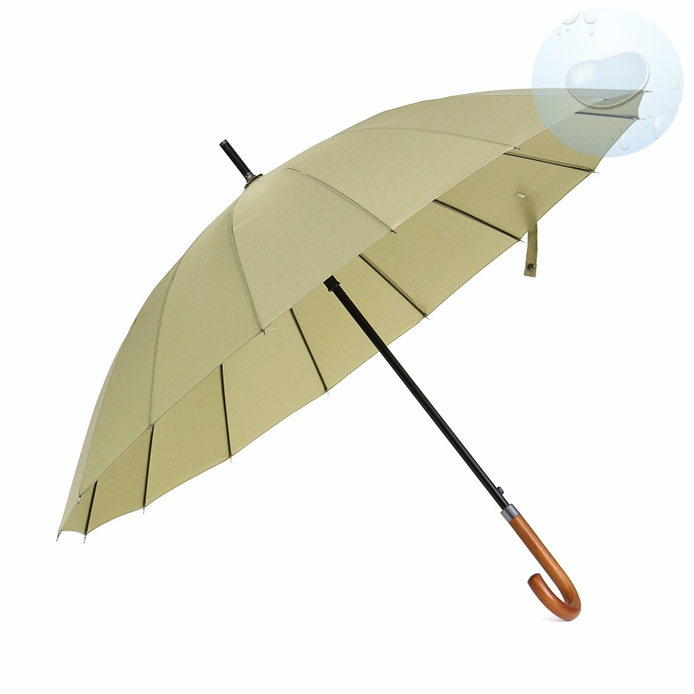Oce 우드 손잡이 자동 큰 우산 카키 썬쉐이드  썬세이드 빠른건조 자동우산 대형 자동우산