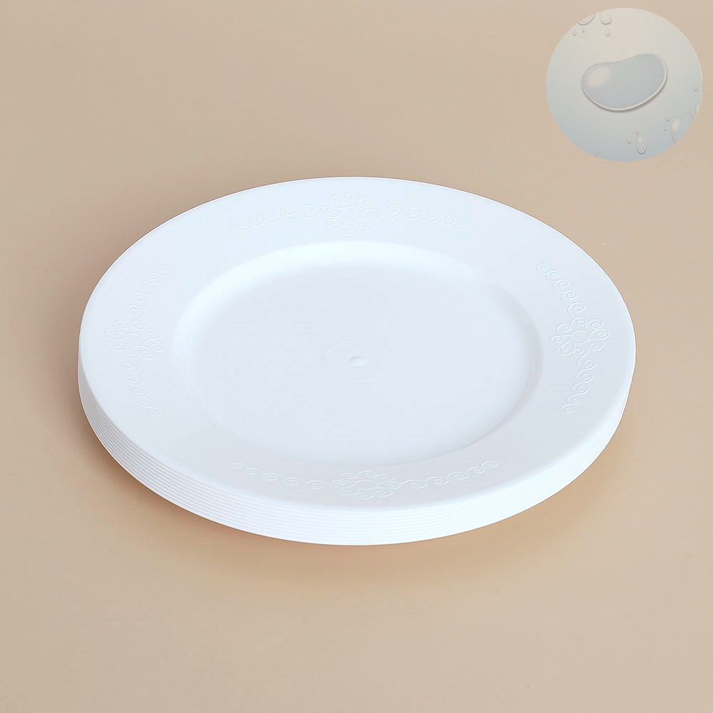 Oce pp 접시 플라스틱 반찬 그릇 10입 20cm 업소용 4회용품 1회용 식기 홈파티 다과 그릇
