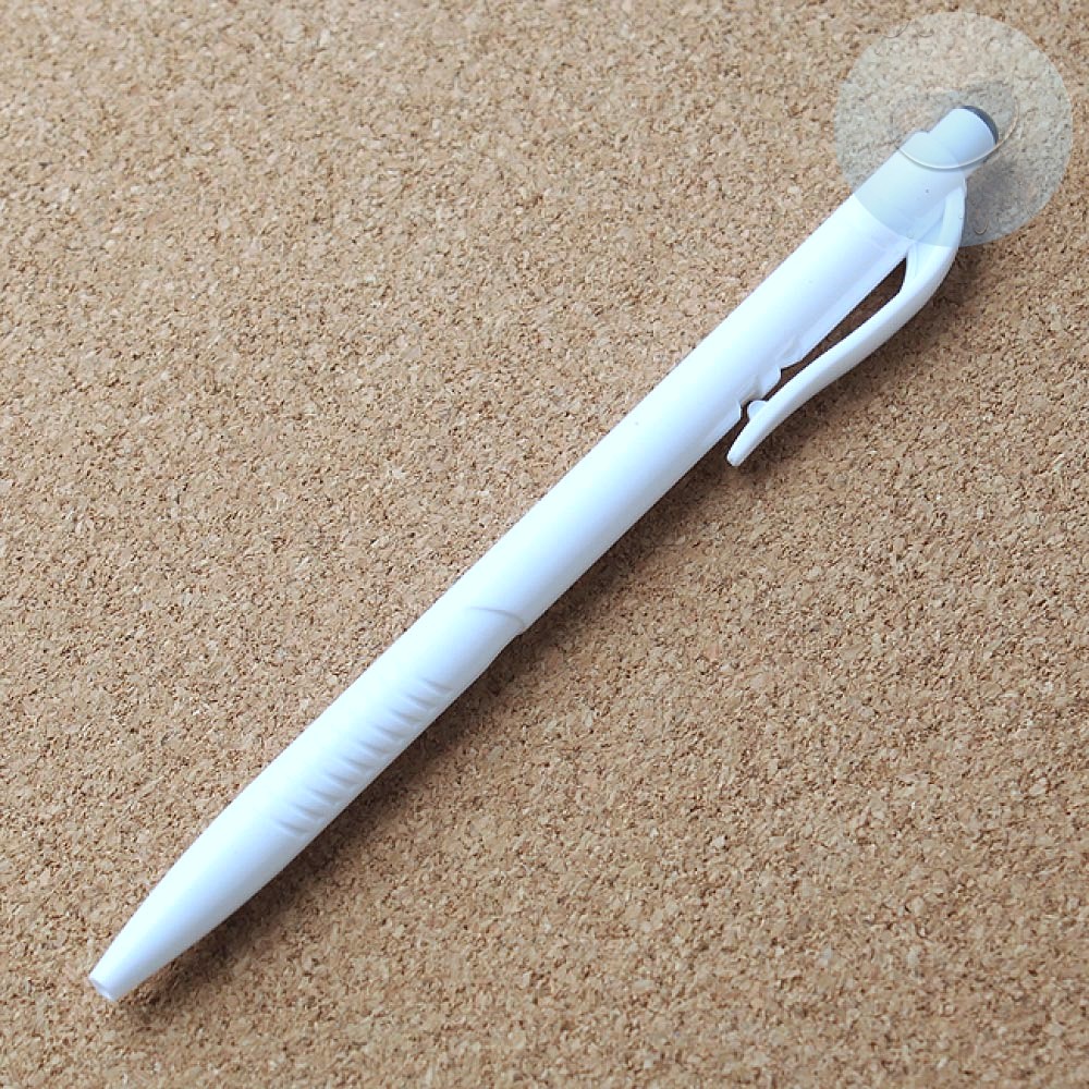 화이트 우아한 볼펜 10p 0.7mm 검정심 볼팬 판촉물 단체 기념 볼펜