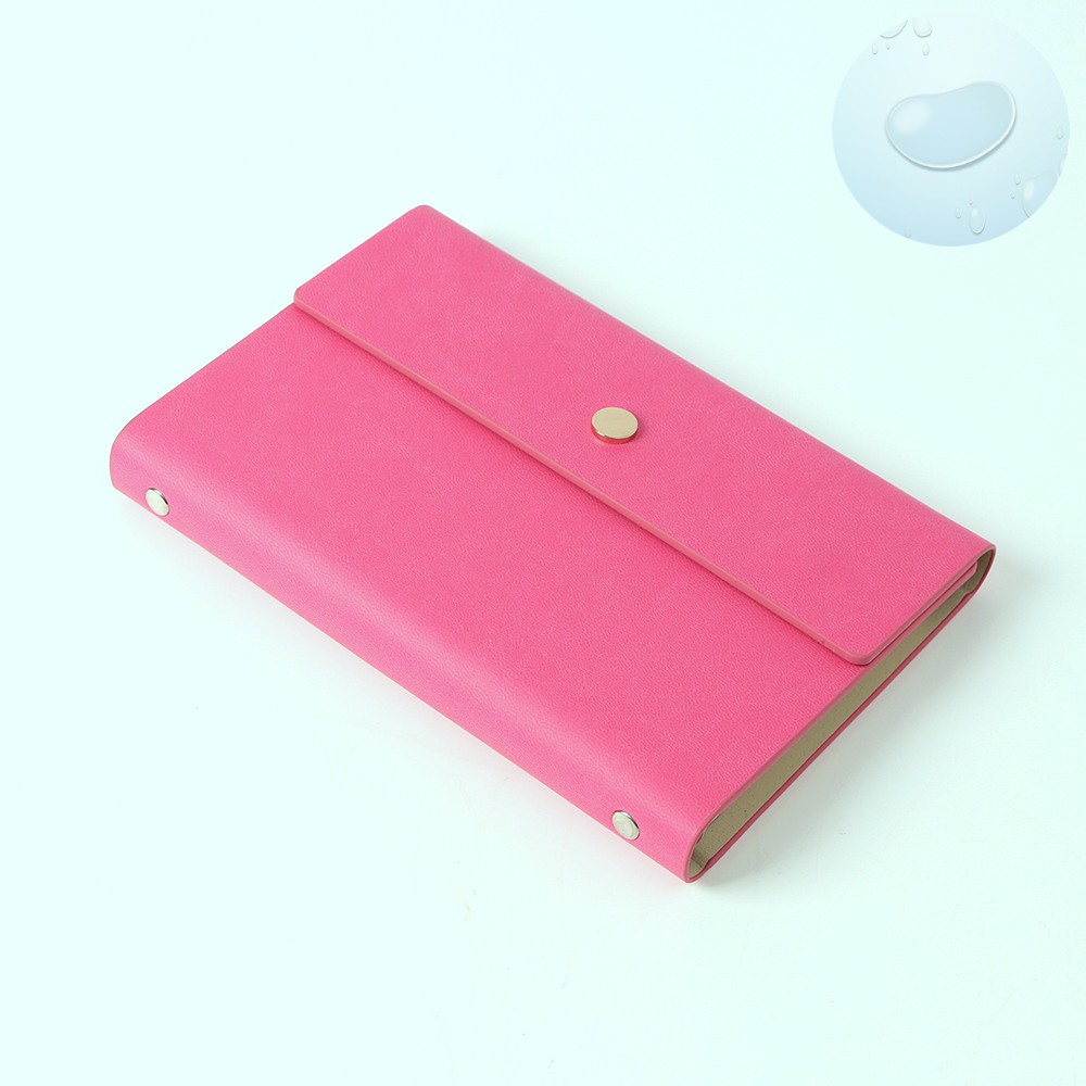 Oce 비비드 노트형 다이어리 지갑 A6 핑크 만년 가계부 양장 제본 플래너 수첩