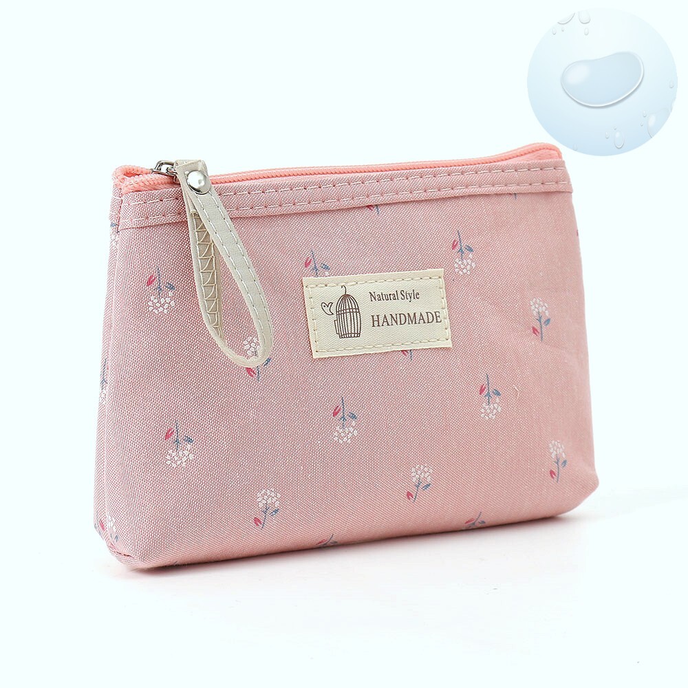 Oce 플라워 여성 파우치 핑크 백인백 화장품 생리대 파우치 속가방