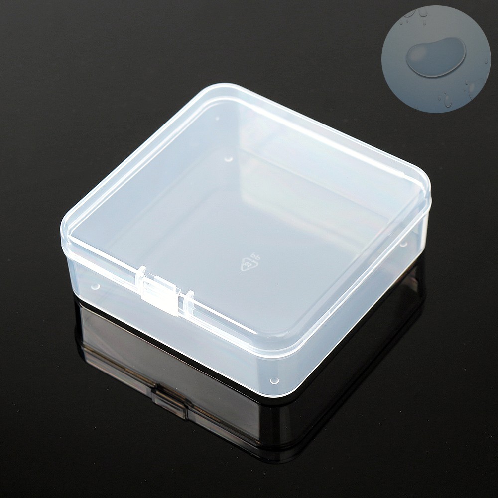 Oce 헤어핀 정리함 플라스틱 빈통 8.5x8.5 핀통 삔통 못통 만들기 재료통 투명 뚜껑 상자