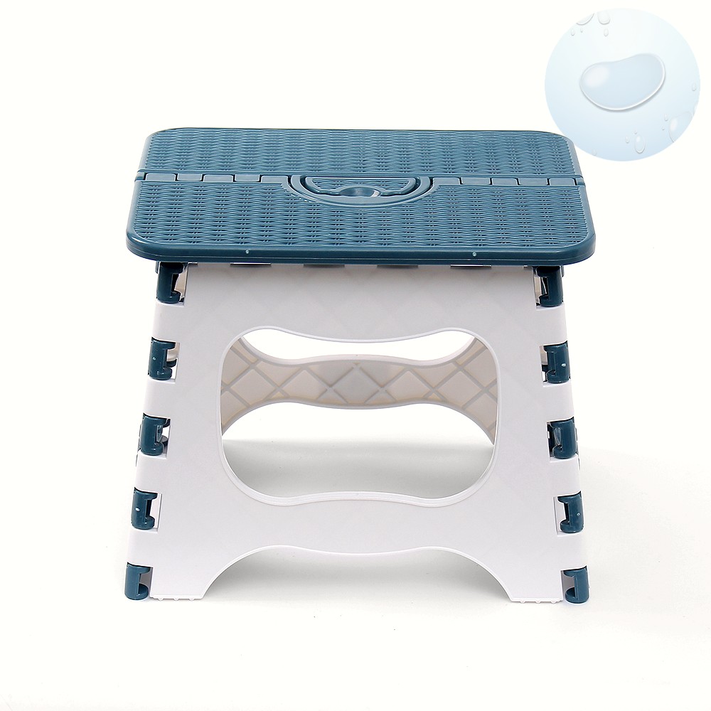 Oce 캠핑 간이 테이블 다용도 선반 26.5x21 블루그린 야외 접이식 선반 접이의자 앉의뱅이 미니 식탁