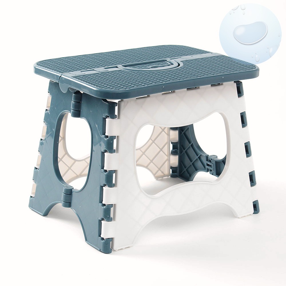 Oce 캠핑 간이 테이블 다용도 선반 24x18.5 블루그린 폴딩 선반 야외 접이식 선반 앉의뱅이 미니 식탁