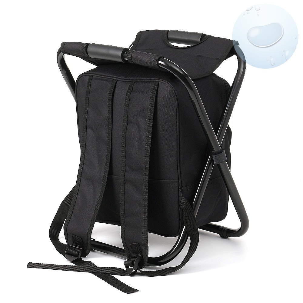 Oce 등산 가방 의자 달린 배낭 블랙 야외의자 캠핑의자 휴대용 접는 등산 의자