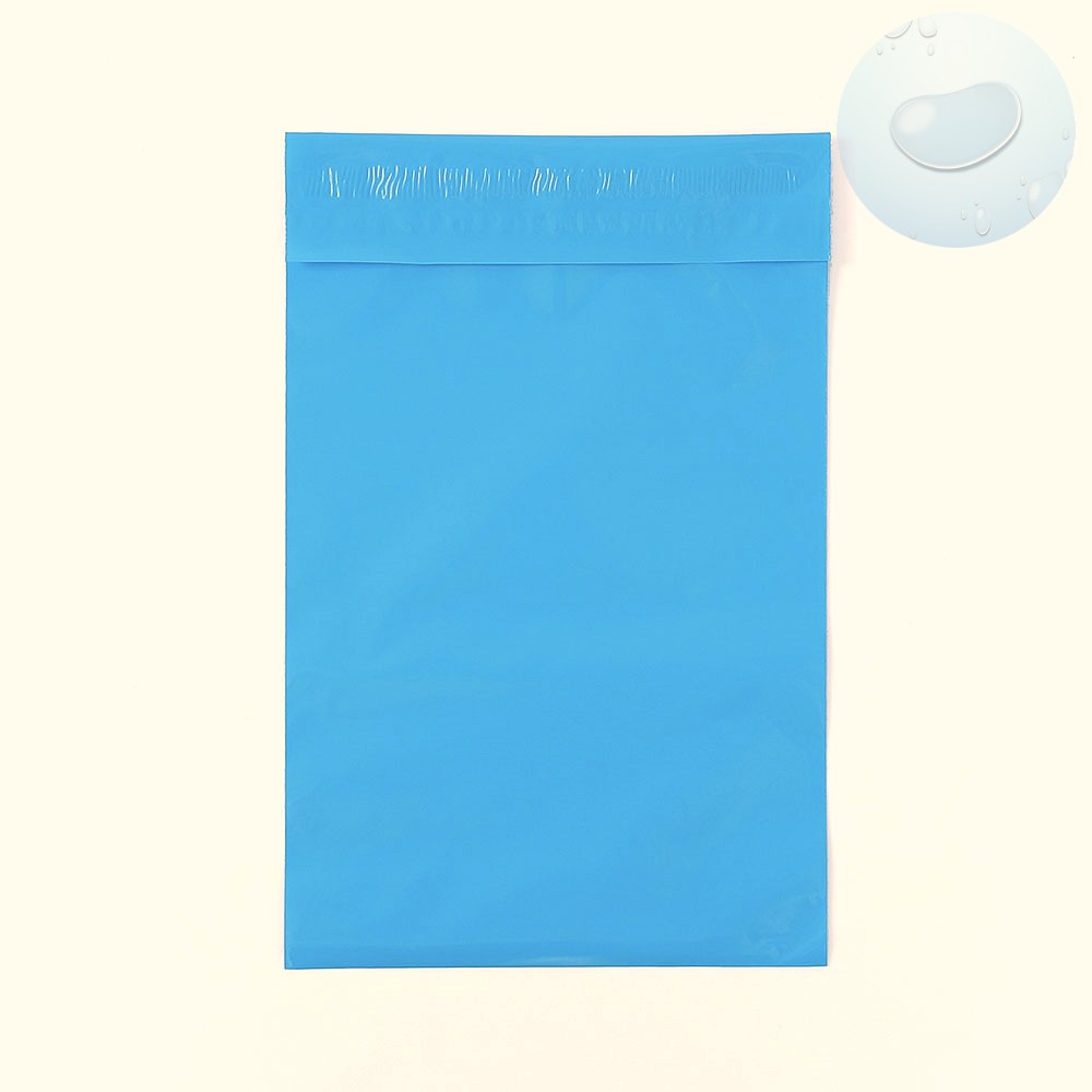 Oce 택배 비닐 봉지 접착 봉투 100p 17x26 블루 LDPE 택배봉지 포장팩 안전봉투