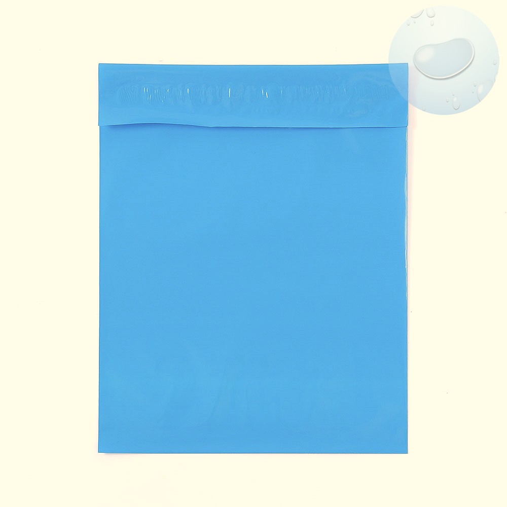 택배 비닐 봉지 접착 봉투 100p 20x26 블루 포장백 포장팩 접착비닐