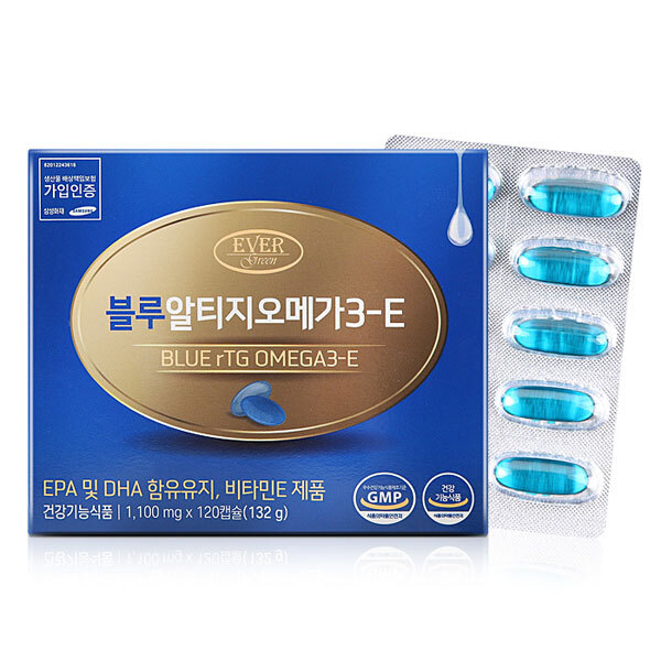 [에버그린] 블루 알티지오메가3-E 1,100mg x 120캡슐