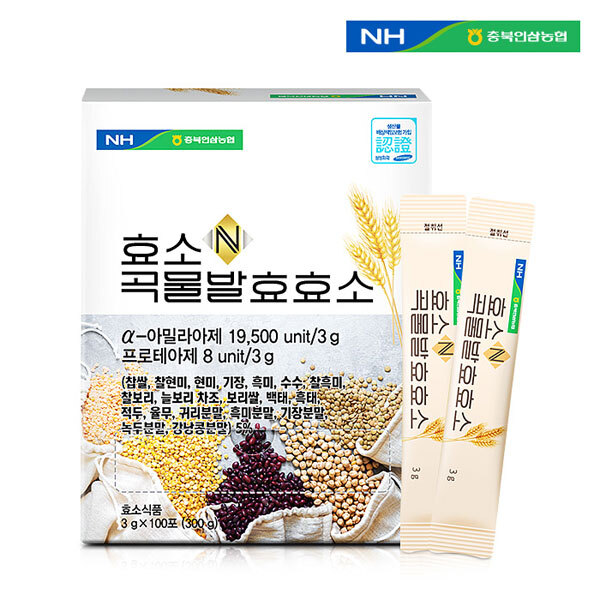 [충북인삼농협] 효소N 곡물발효효소 3g x 100포