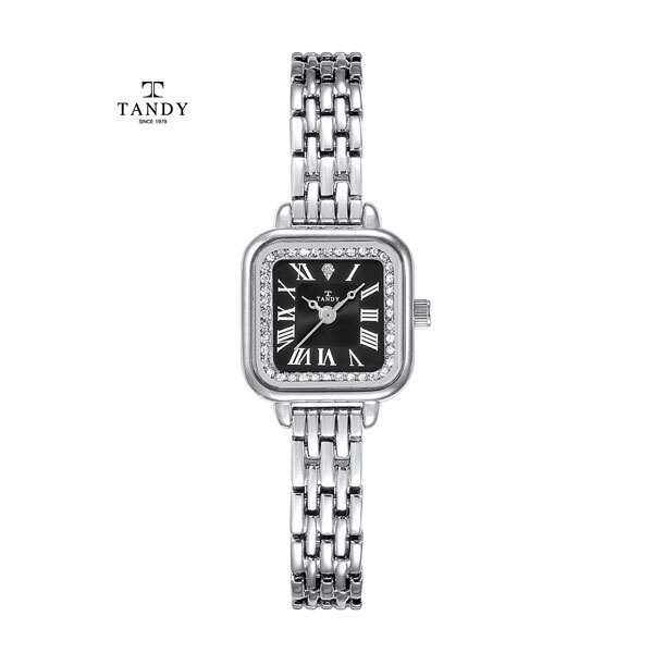 [TANDY] 탠디 다이아몬드 여성 메탈 손목시계, DIA-4041 BK