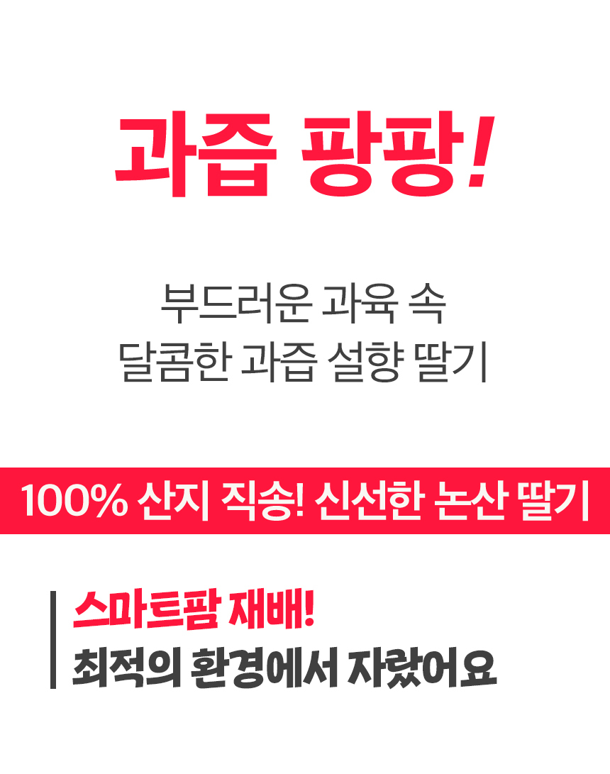 [아침애딴] 논산 설향 딸기 700g 특품(20-30구)