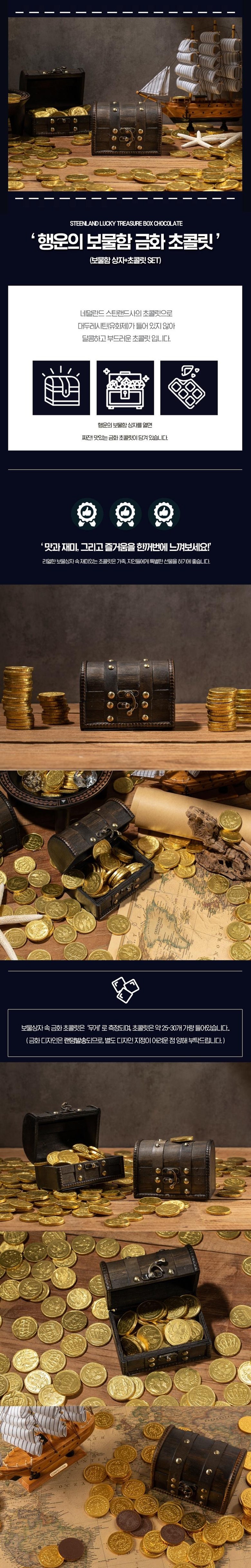 보물함 초콜릿 코인 금화 동전 초콜릿 네덜란드 골드 크리스마스 발렌타인데이 화이트 보물상자 선물 - G마켓 모바일