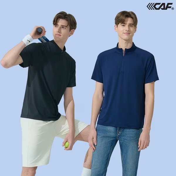 르까프(LECAF) 남성 ICE 반팔 하프집업