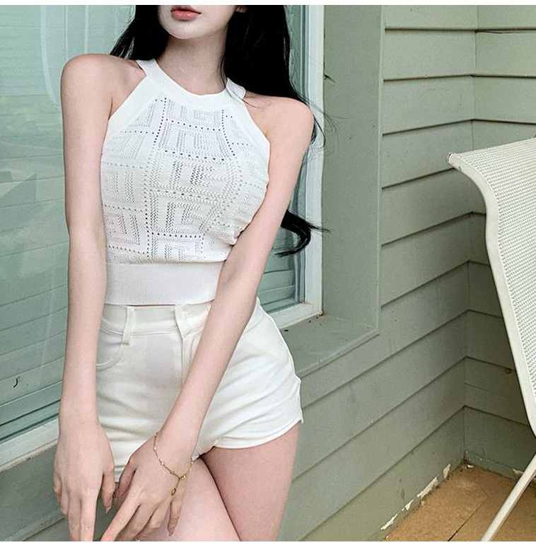 여름 반폴라 홀터넥 나시 상세 이미지 12
