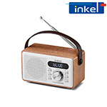 인켈 IK-C35RS 레트로 블루투스 스피커 FM라디오 화이트
