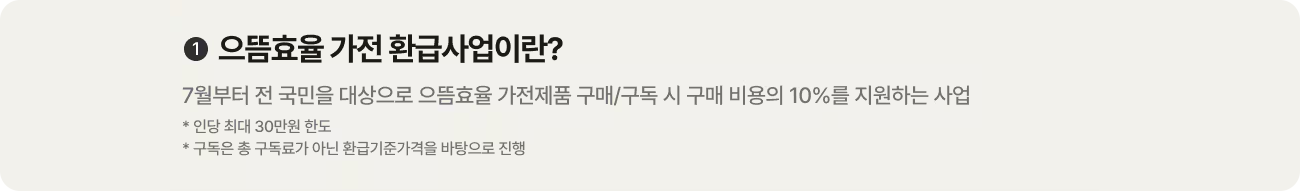 으뜸효율 가전 환급 혜택 안내