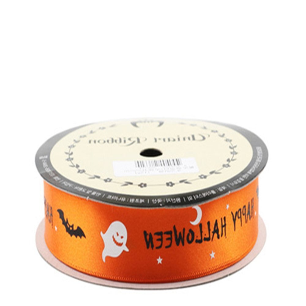 할로윈 리본 15mm 검정 롤 답례품포장 디저트포장 포장용품