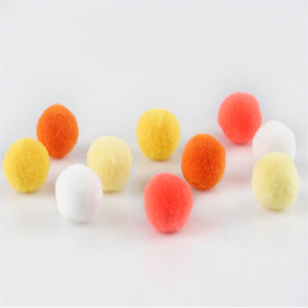 퐁퐁이 오렌지 15mm 색깔솜뭉치 땅콩솜 솜뭉치공