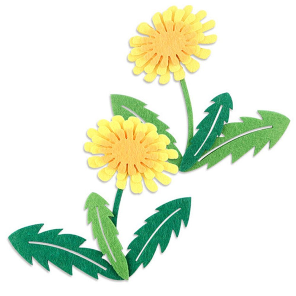 민들레꽃 펠트꽃 펠트장식 꾸미기재료