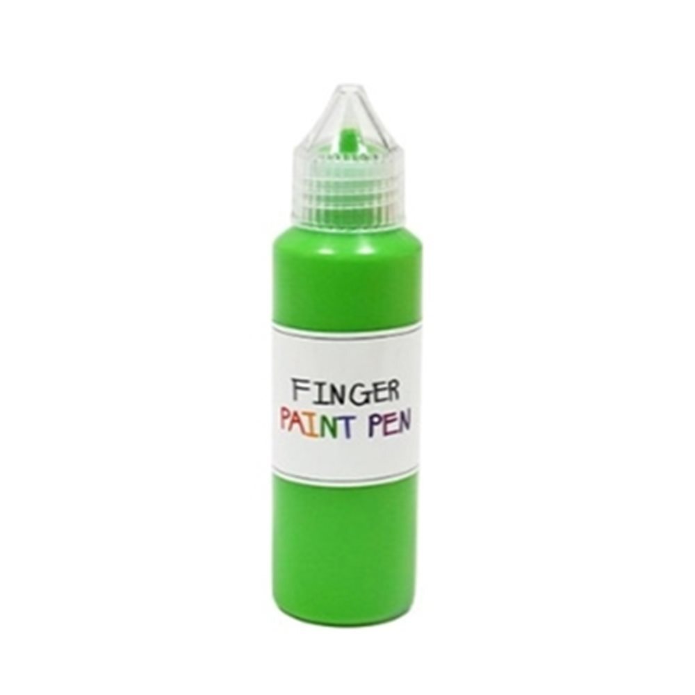 핑거 페인트펜 낱색 50ml 연두 손가락페인팅 손가락그림 미술찍기
