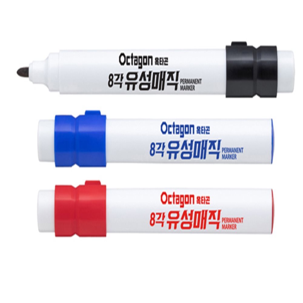 유성매직 가는둥근닙 12개입 1다스 파랑색 유리에쓰는펜 유성마커펜 유성마카