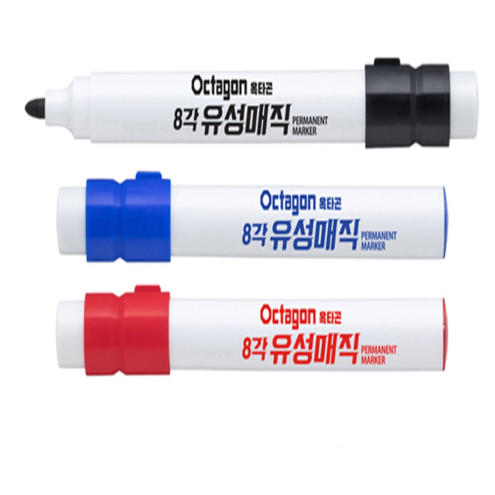 유성매직 굵은둥근닙 12개입 1다스 검정색 검정매직 글라스마커펜 유리에쓰는펜