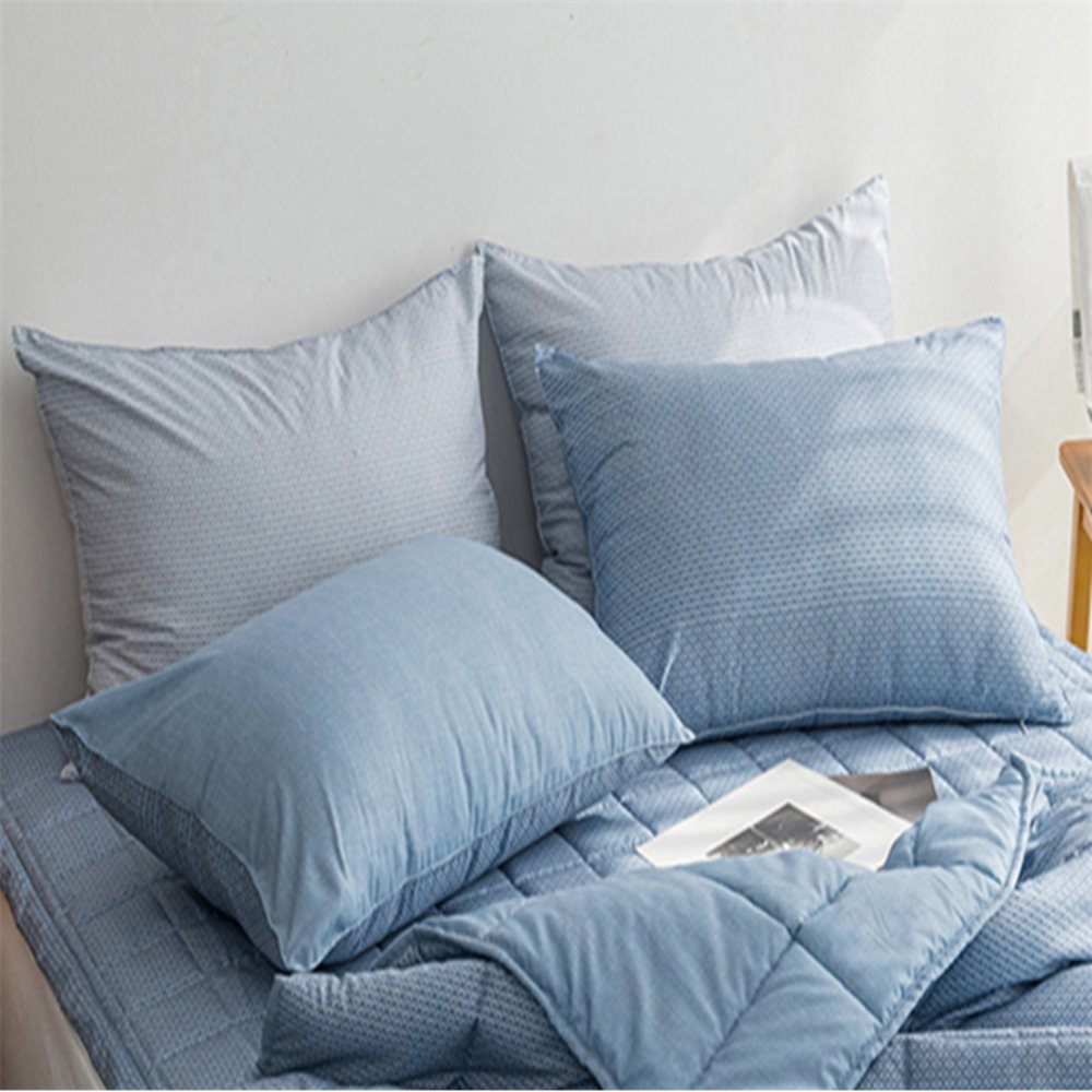 간절기 베개커버 50x70cm 블루 베개솜 별매 사계절침구 배게커버 베갯잇