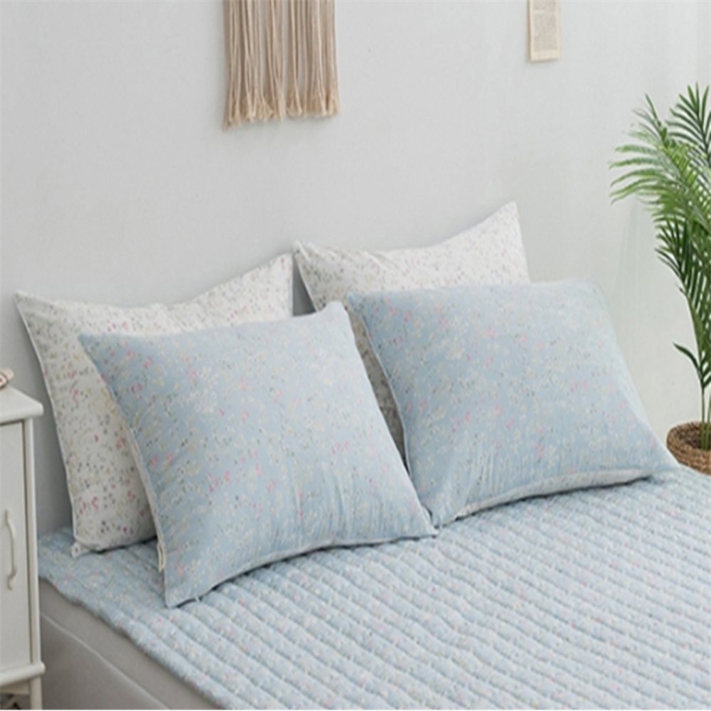 베개커버 50x70cm 블루 베개솜 별매 베개커버5070 플라워베개커버 예쁜베개커버