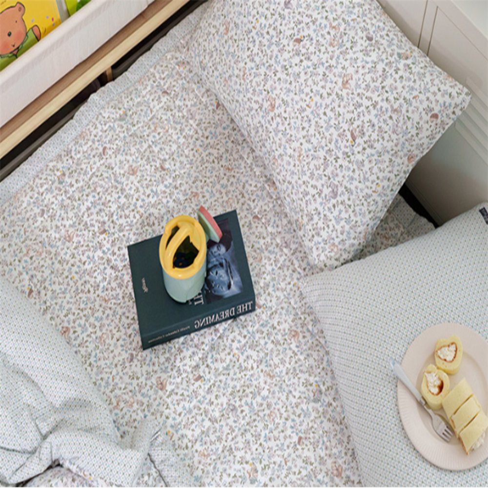 침대패드 카페트겸용 퀸 Q 블루 얇은침대패드 국산침대패드 침대패드미끄럼방지