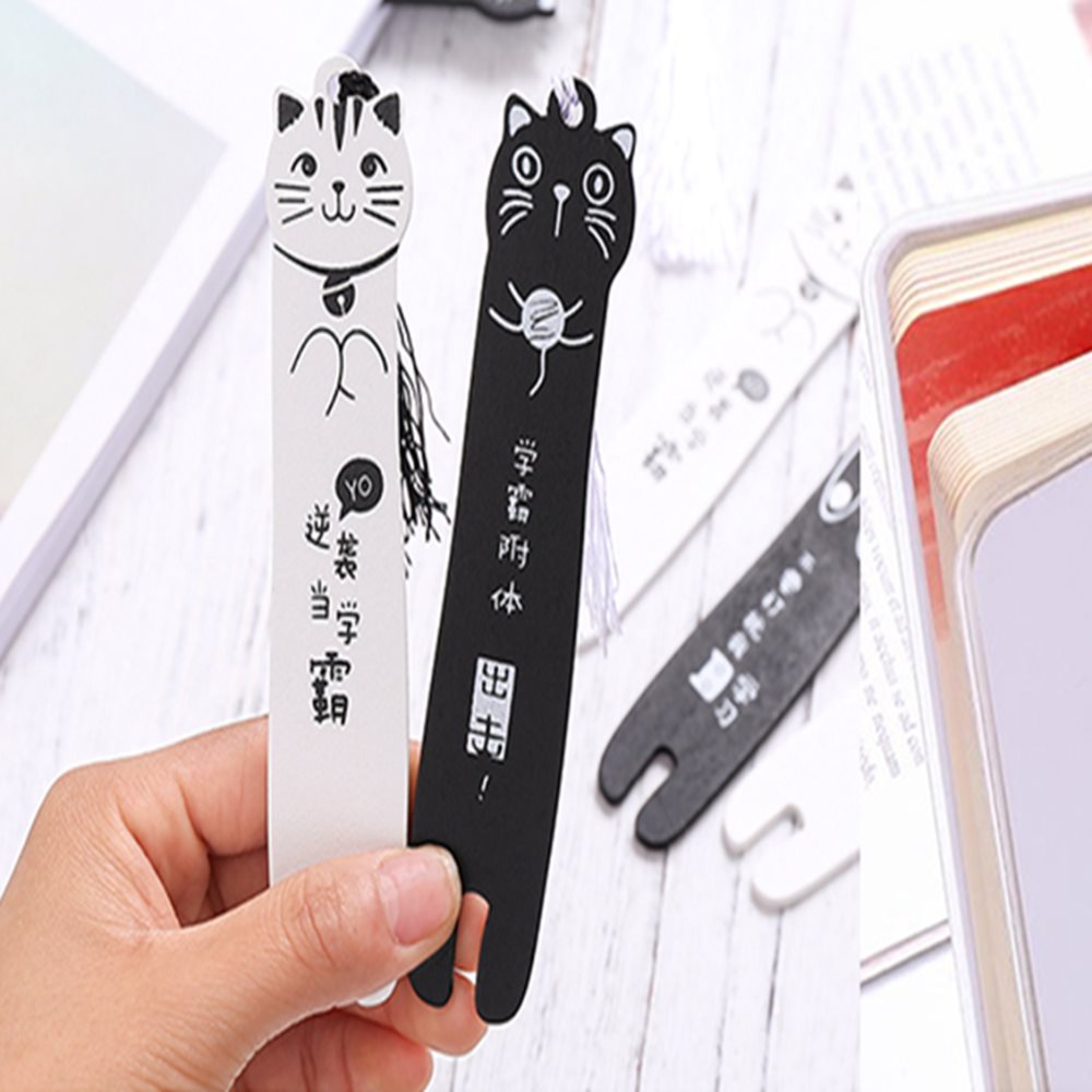 고양이 우드 1P 북클립 북스토퍼 책갈피선물