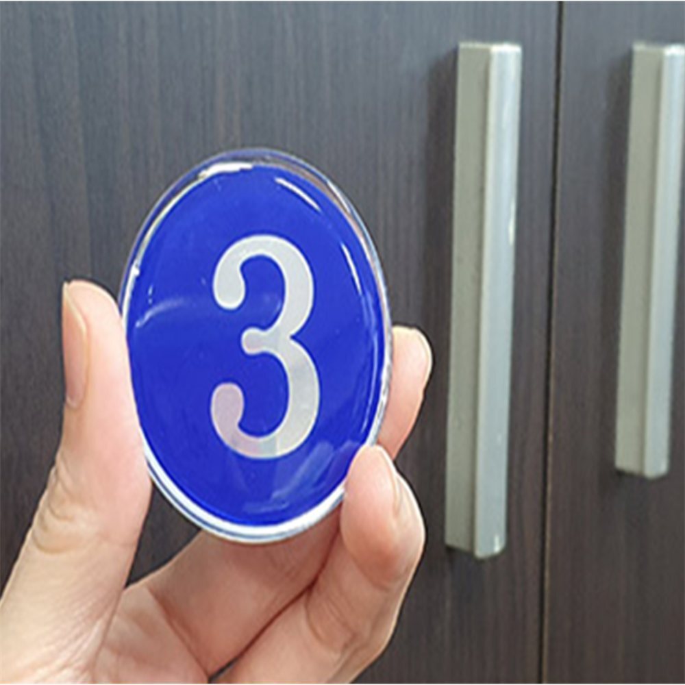 에폭시 원형 숫자판 48mm 1P 캐비넷숫자스티커 식당테이블번호표 신발장번호스티커