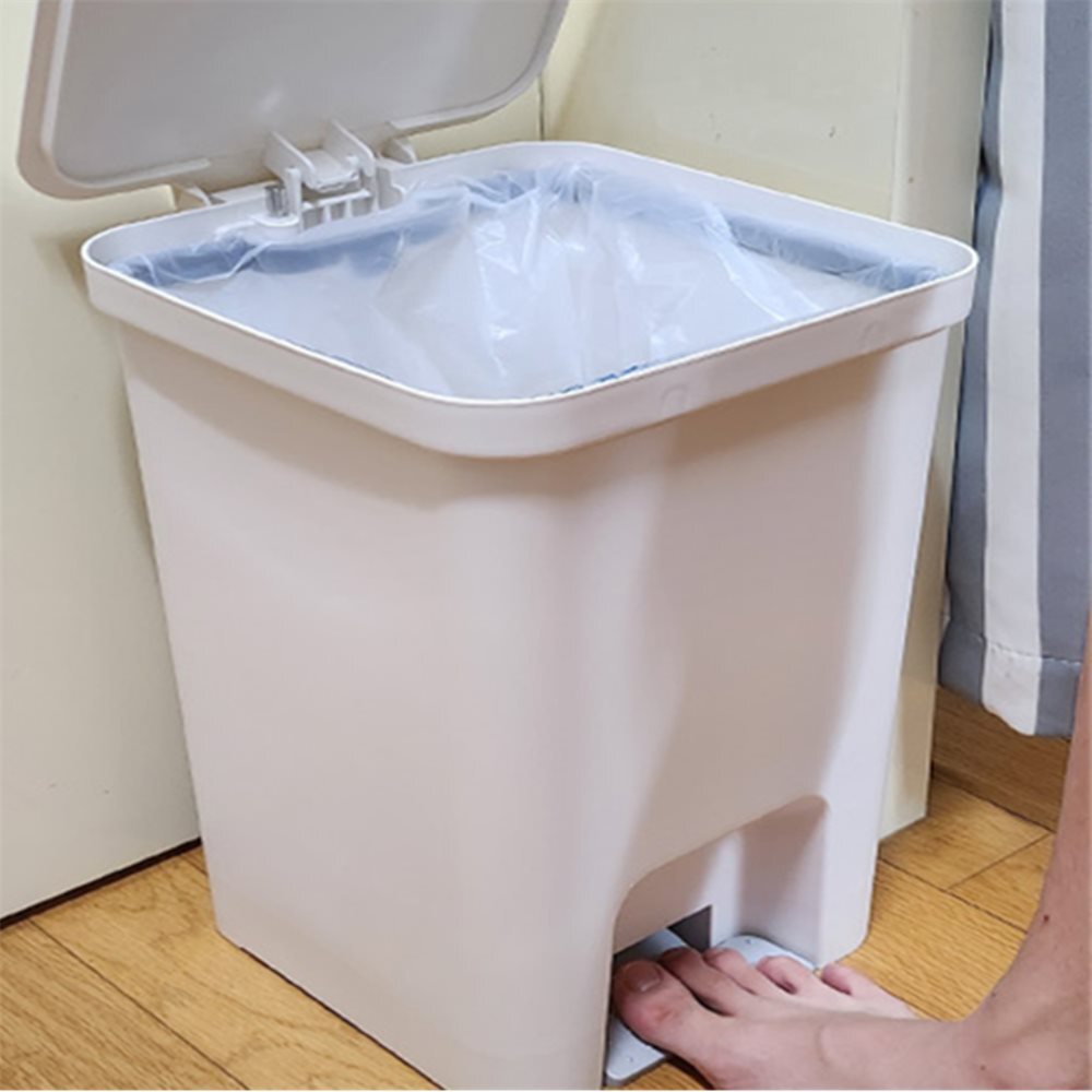 페달 휴지통 주방휴지통 뚜껑있는쓰레기통 페달식쓰레기통