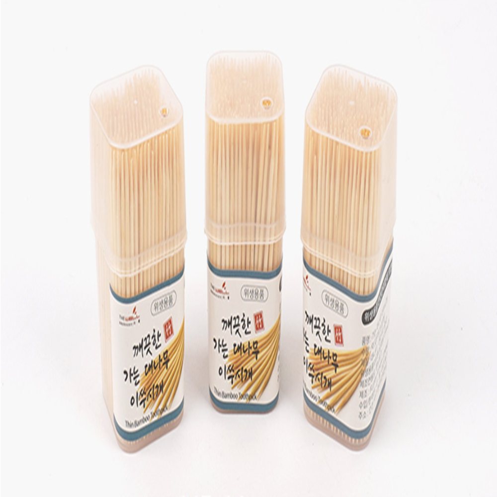 대나무 이쑤시개 3통 업소용얇은이쑤시개 얇은이쑤시개 식당이쑤시개