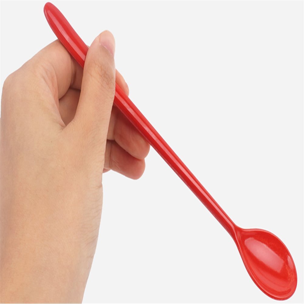 롱스푼 1P 예쁜롱티스푼 수저 플라스틱긴스푼