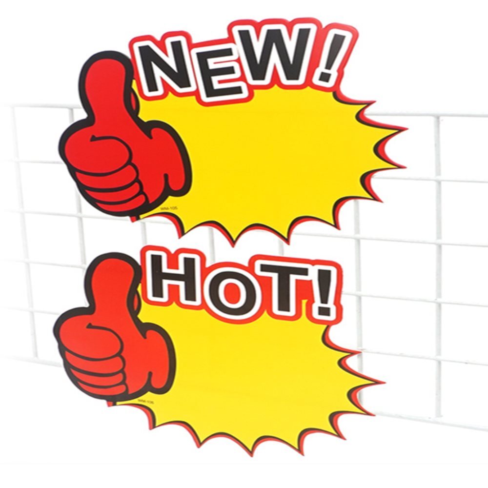 연출카드 NEW HOT 10P 마트용품 매장전시용pop 마트POP