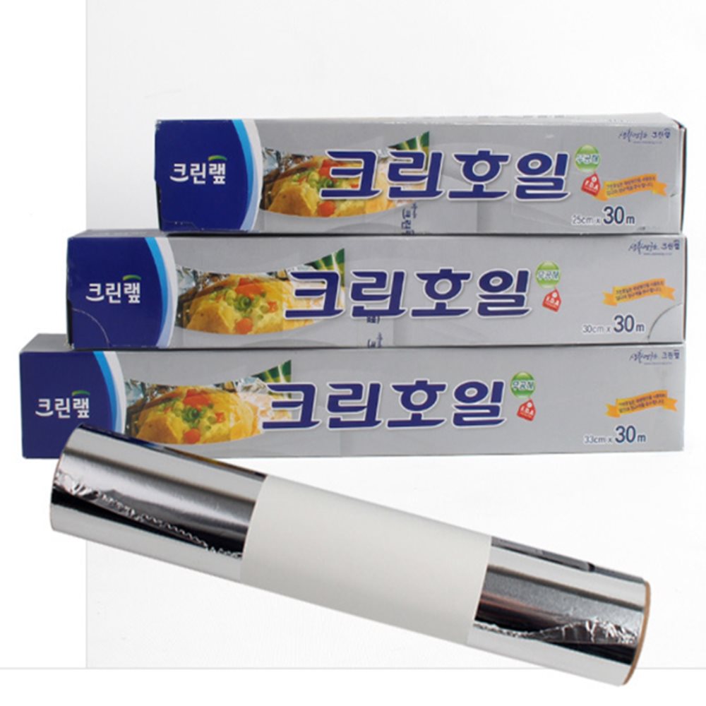 크린랩 호일 15미크론 30M x 25 30 33cm 급속냉동 조리 알루미늄호일