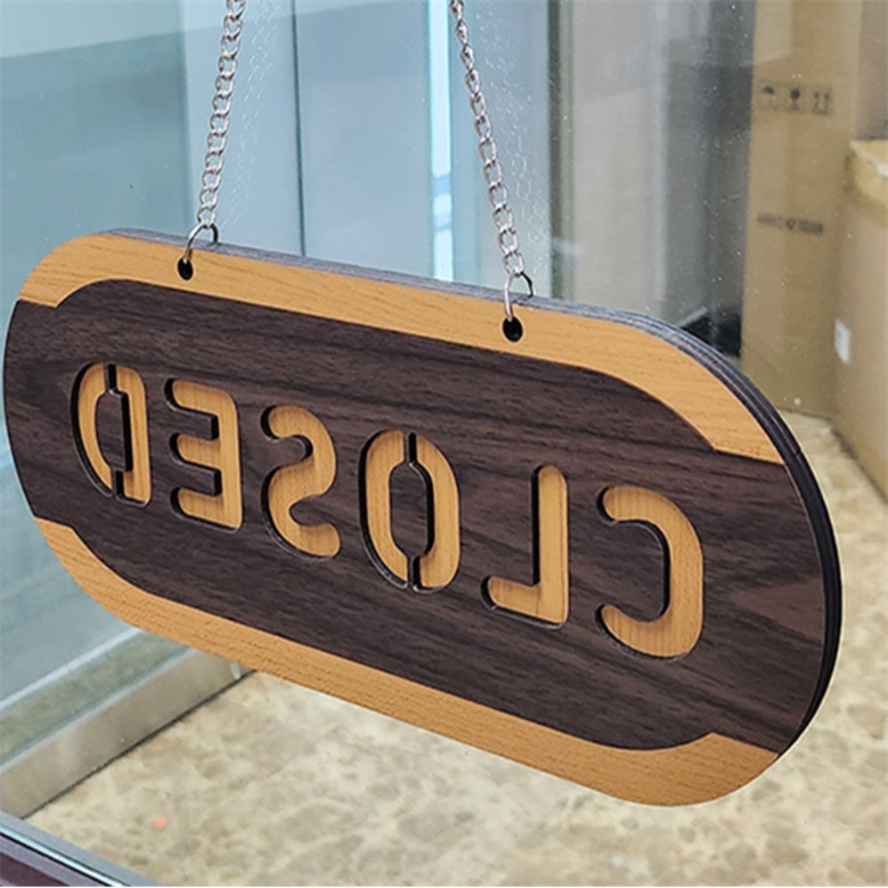 오픈클로즈 우드사인 매장오픈클로즈 카페오픈클로즈 영업중간판