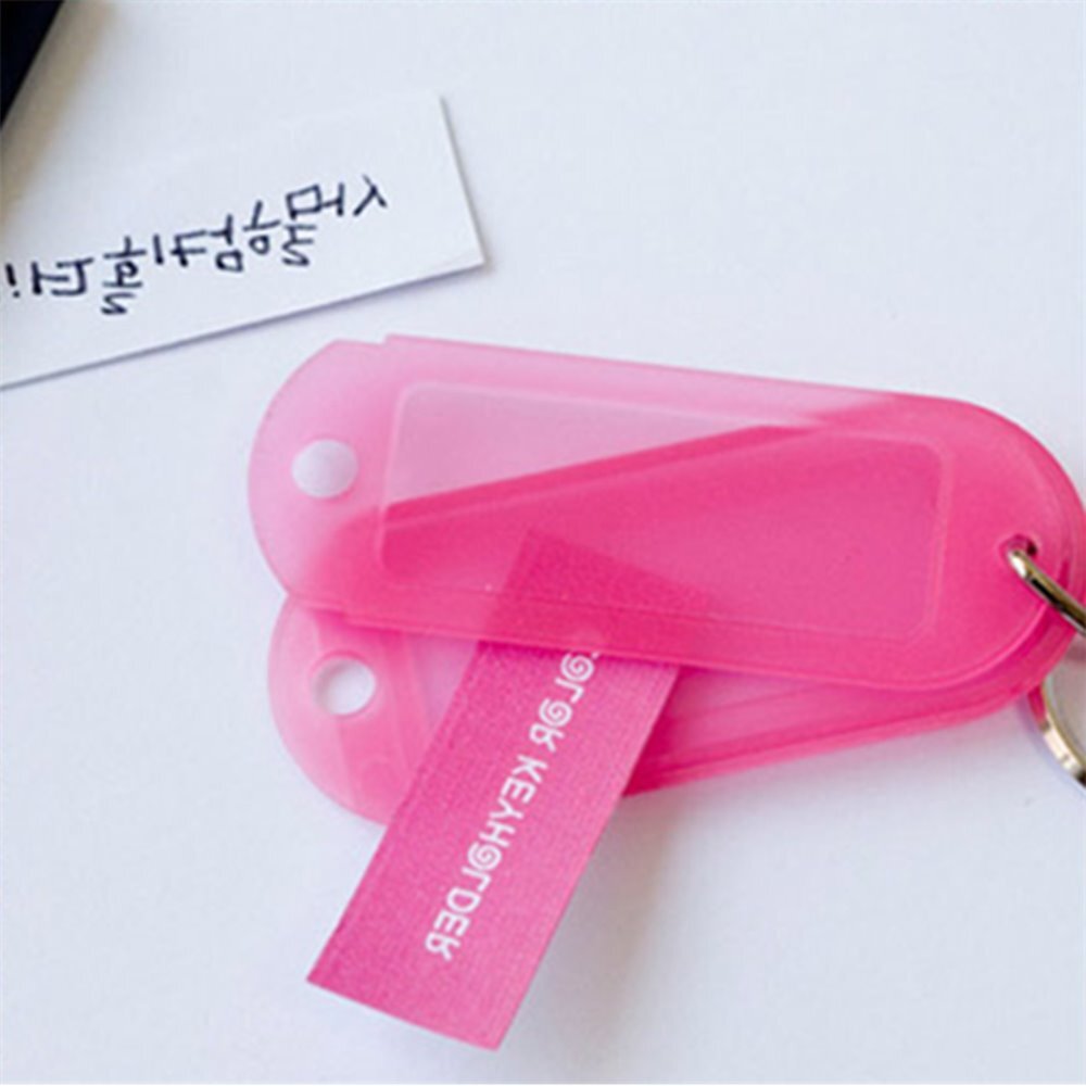 칼라 키홀더 2P 차키홀더 네임텍키링 가방이름표