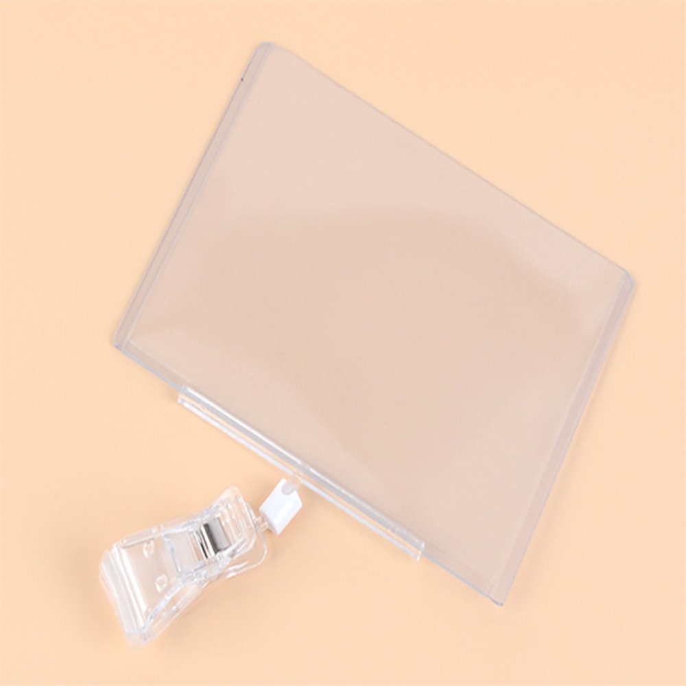 PVC 집게 쇼클립 포켓형 가격표꽂이 집게클립 POP클립