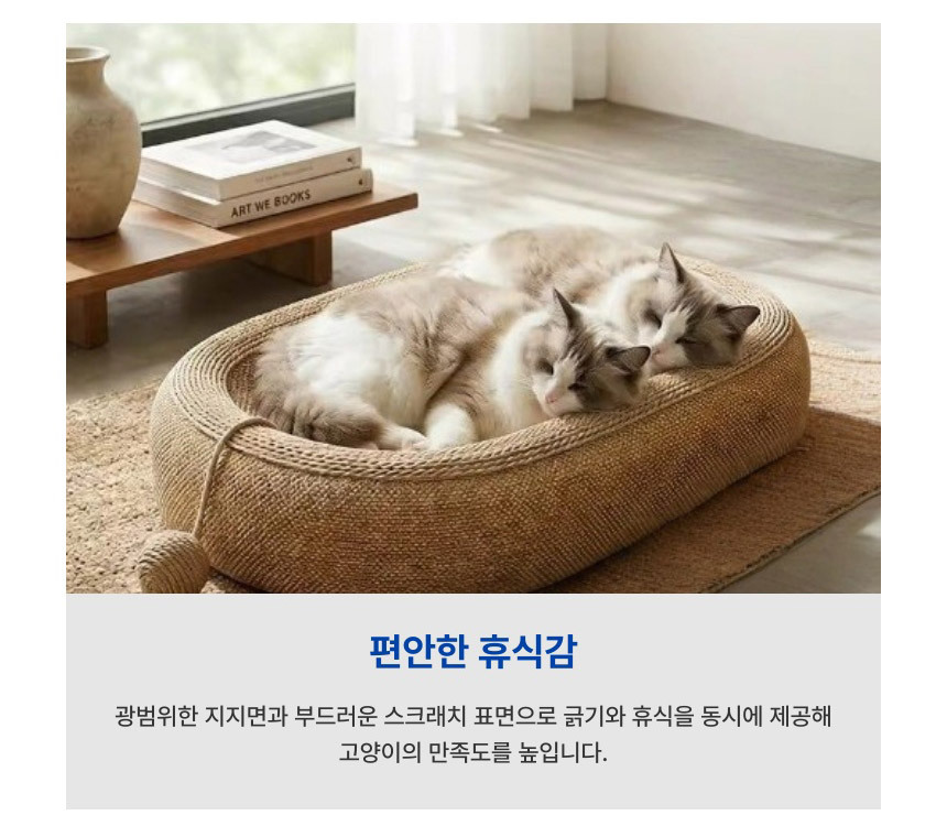 고양이스크래처 타원형 대형 이미지 6