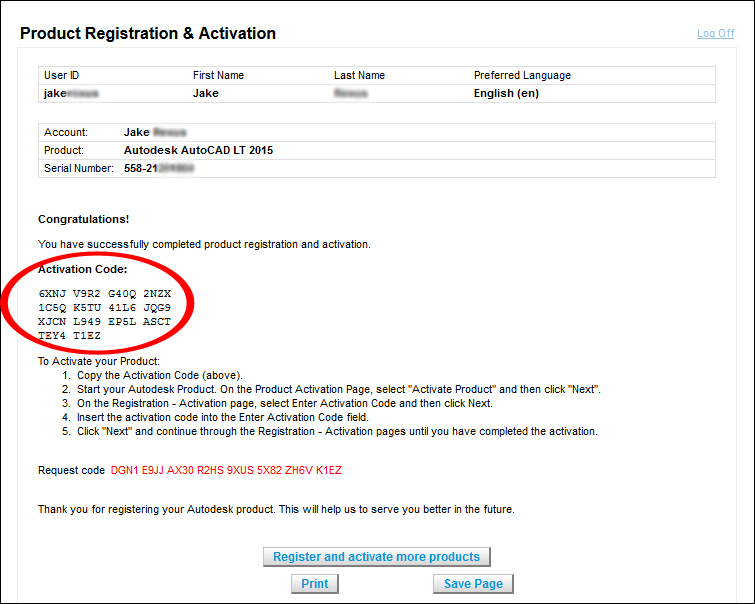 autodesk autocad activation code 2009