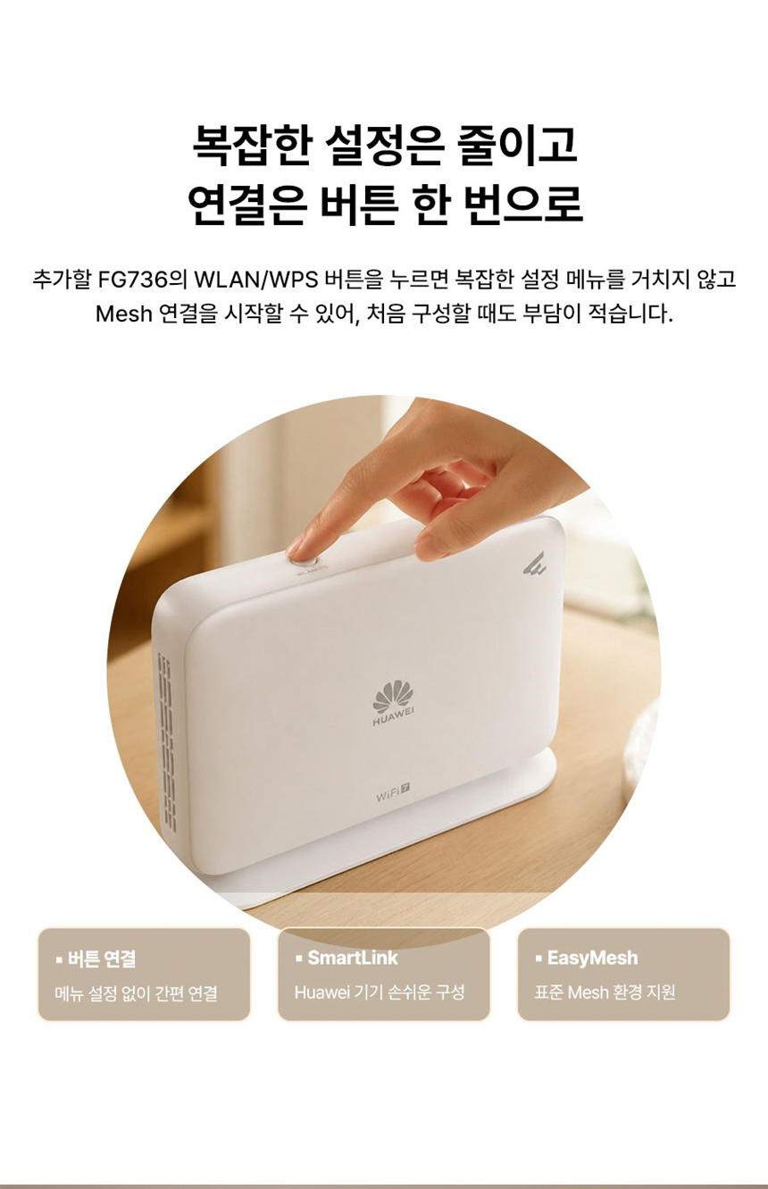 화웨이 eKitStor FG736 BE3600 와이파이7 유무선 공유기