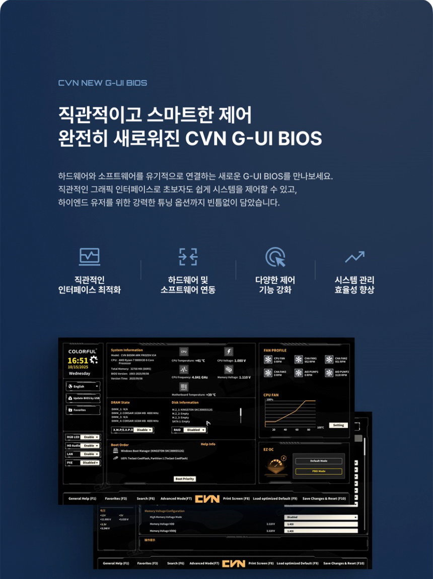 COLORFUL 컬러풀 CVN X870E ARK FROZEN V14 도우정보