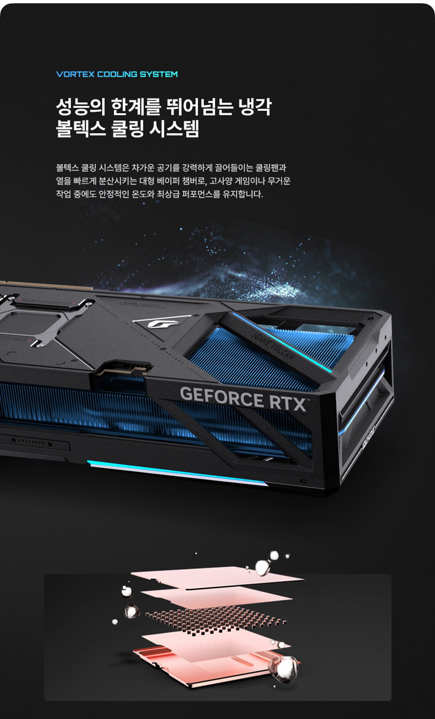 COLORFUL 컬러풀 iGame 지포스 RTX 5080 VULCAN OC D7 16GB 도우정보
