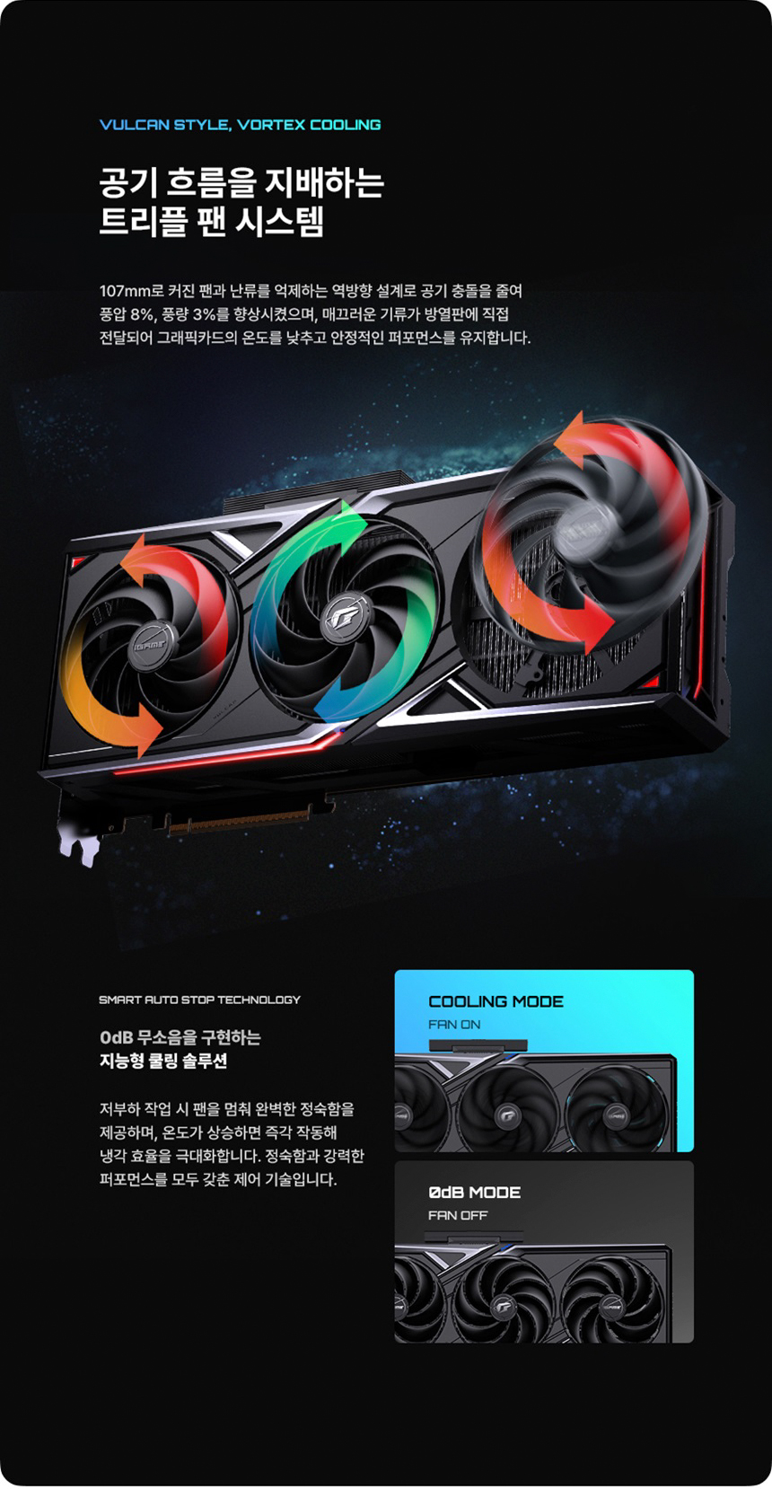 COLORFUL 컬러풀 iGame 지포스 RTX 5080 VULCAN OC D7 16GB 도우정보