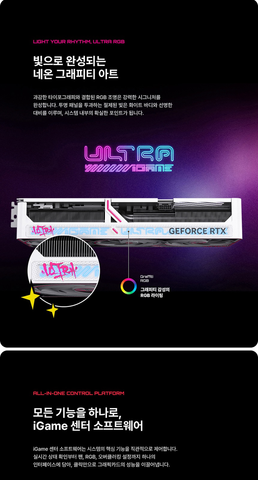 COLORFUL 컬러풀 iGame 지포스 RTX 5080 ULTRA OC White D7 16GB 도우정보