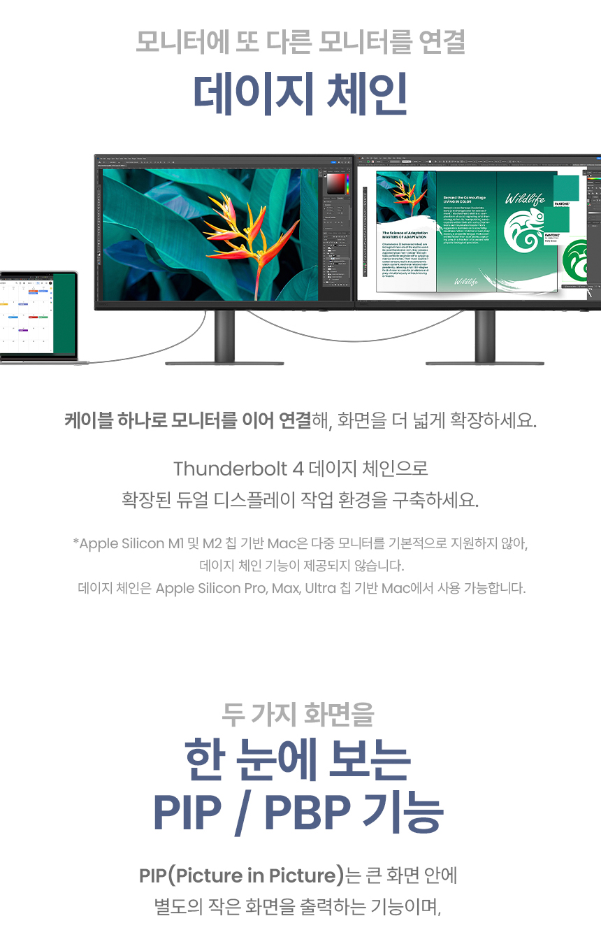 총판 벤큐 PD2732U 나노 매트 블랙 4K UHD IPS 디자이너용 멀티스탠드 무결점 모니터
