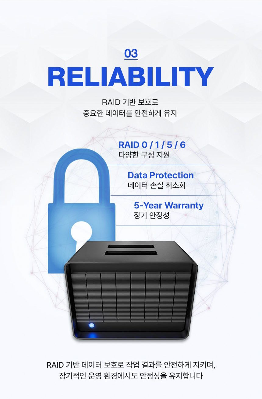 씨게이트 LaCie 8big Pro5 썬더볼트5 8베이 RAID 외장 스토리지 128TB